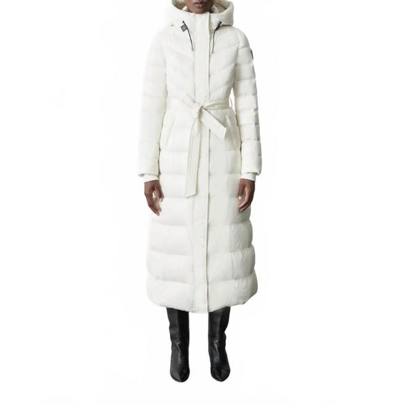 NEW MACKAGE calina quilted shell-down coat in cream - Picture 1 of 3